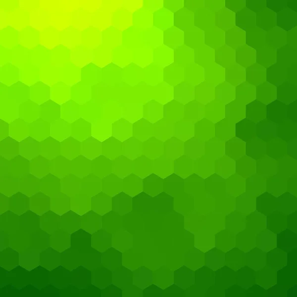 Verde Hexagonal Abstrato Vetor Fundo — Vetor de Stock