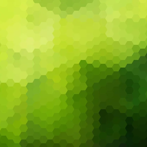 Grüner Sechseckiger Hintergrund Moderne Illustration Polygonaler Stil — Stockvektor