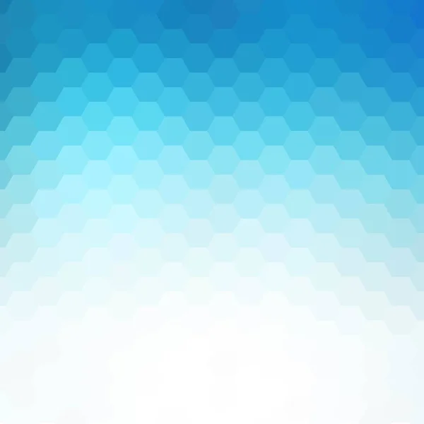 Синій Шестикутний Фон Сучасна Ілюстрація Полігональний Стиль — стоковий вектор