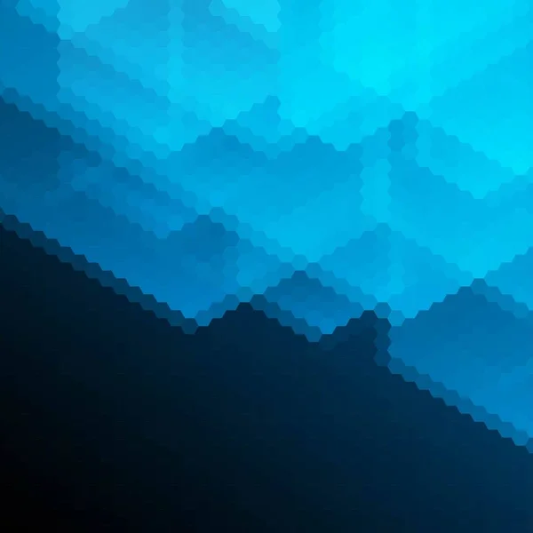 Dark Blue Hexagon Background Mosaic Design — Stock Vector