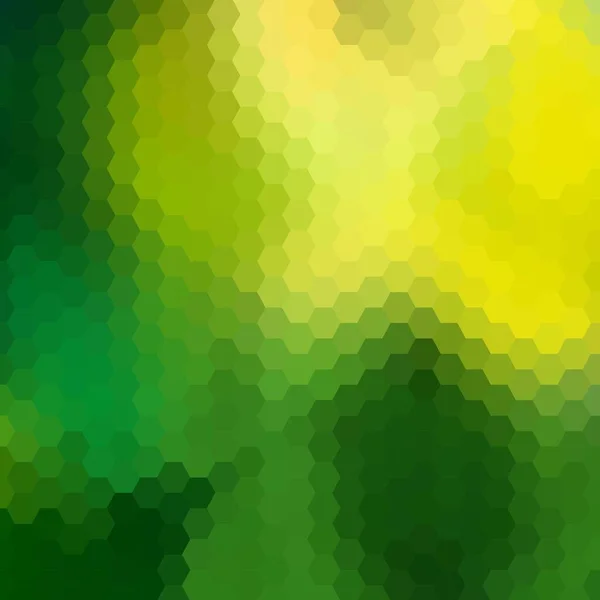 黄色の抽象的なベクトル背景 六角形のイラスト 多角形のスタイル — ストックベクタ