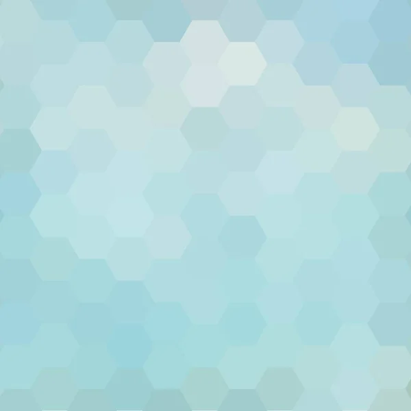 Sechseckige Bauweise Vektor Blauer Geometrischer Hintergrund — Stockvektor
