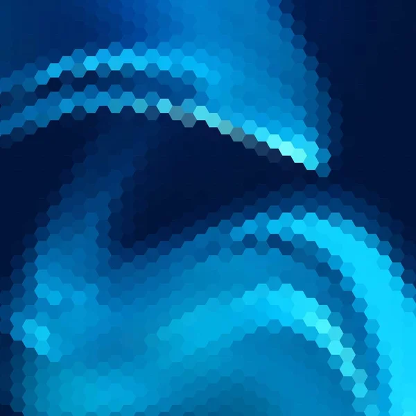 Fond Hexagonal Bleu Mise Page Pour Présentation — Image vectorielle