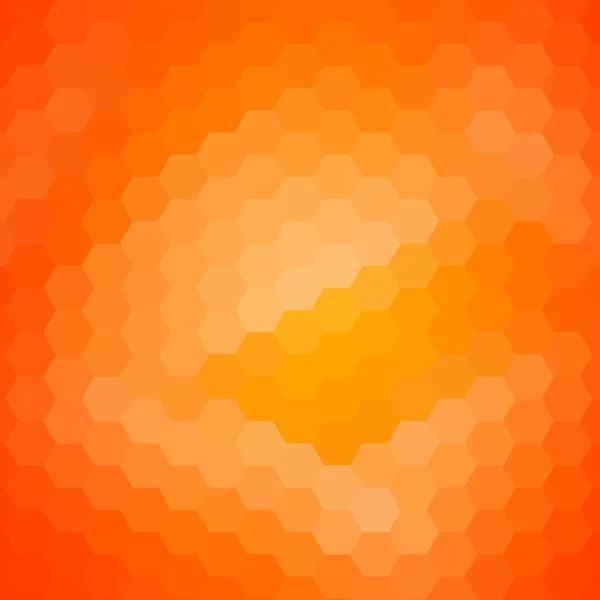 Fondo Hexágono Naranja Estilo Mosaico — Vector de stock