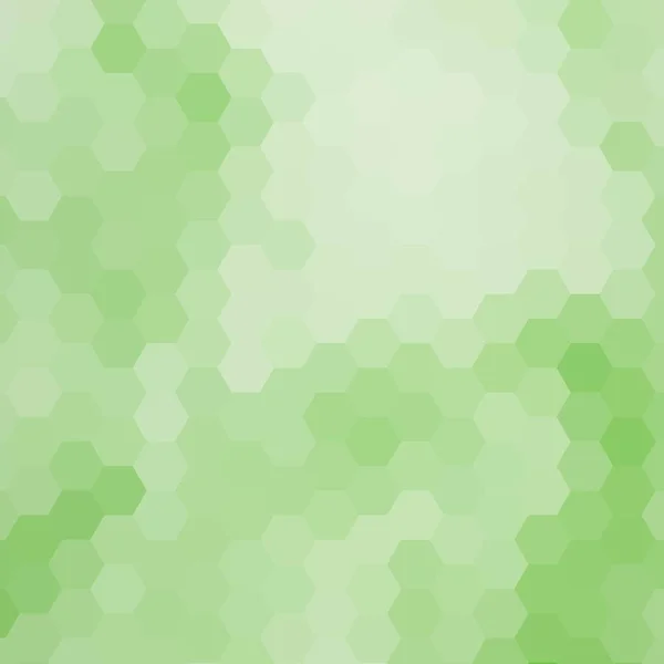 Zelené Pozadí Šestiúhelníku Rozvržení Pro Prezentaci — Stockový vektor