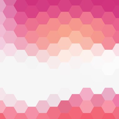 Pembe altıgen arka plan. Reklam için pankart deseni