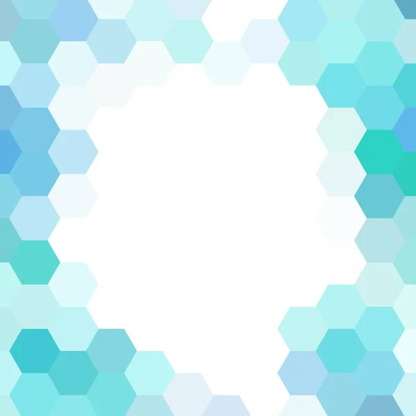 Design Hexagonal Bleu Blanc — Image vectorielle