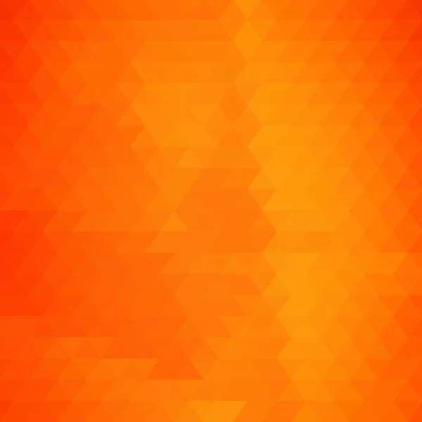 Naranja Fondo Mosaico Color Abstracto Con Triángulos — Vector de stock