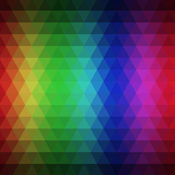 Multicolor Oscuro Fondo Poligonal Del Vector Del Arco Iris Ilustración — Vector de stock