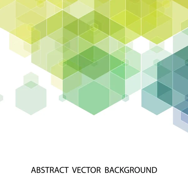 Hexagonal Pattern Abstract Vector Background — Stock Vector