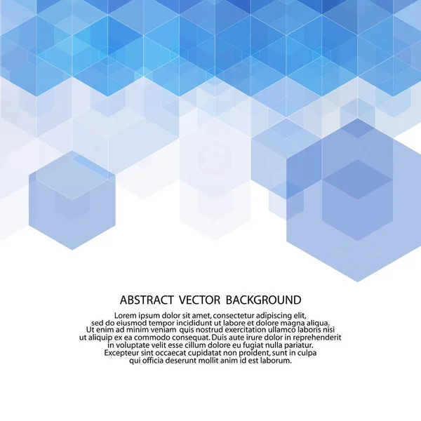 Resumo Fundo Hexagonal Vector Projeto Modelo Para Apresentação Ciência Tecnologia — Vetor de Stock