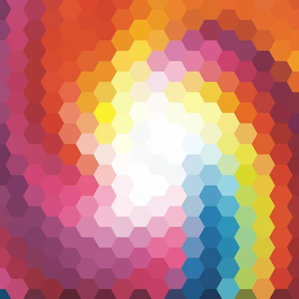 Colore Poligono Gradiente Colore Esagonale Poligonale Sfondo Struttura Sfondo Illustrazione — Vettoriale Stock