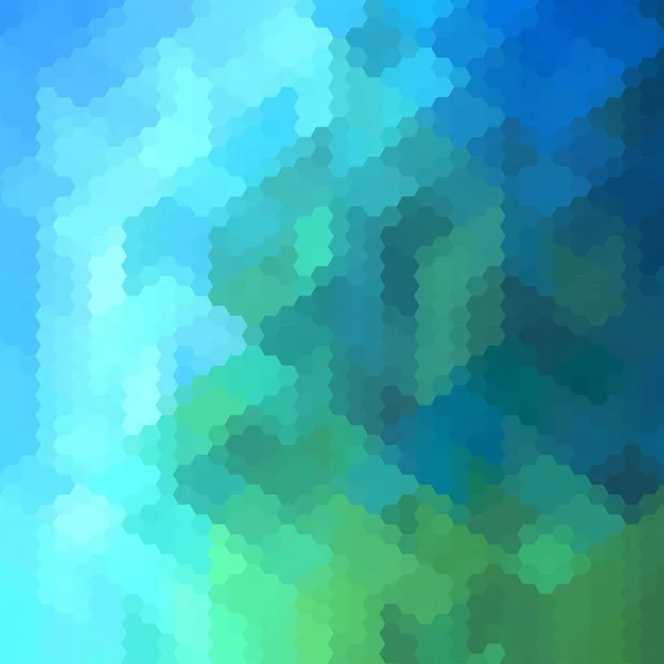 Разноцветный Зеленый Голубой Геометрический Смятый Треугольный Низкий Поли Оригами Стиль — стоковый вектор