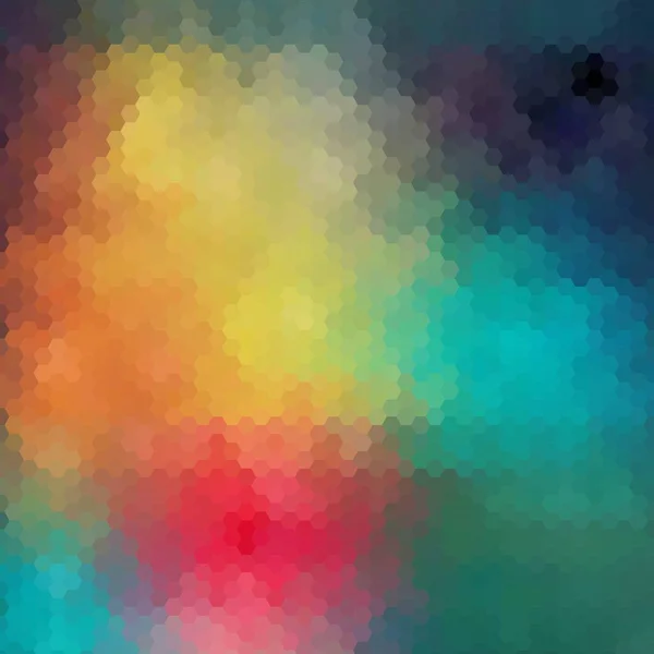 Ilustración Hexagonal Colorido Presentación Maquetación — Archivo Imágenes Vectoriales