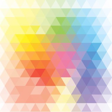 Vektör desen geometrik şekiller. Renkli-mozaik-afiş. Geometrik yenilikçi retro arka plan, metin için yer ile. Retro üçgen arka plan