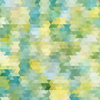 Üçgenlerin soyut renk arkaplanı, vektör tasarımı