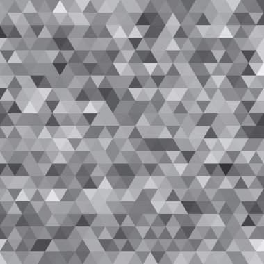 Gri arkaplan üzerindeki soyut üçgen, vektör illüstrasyonu