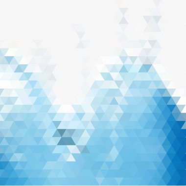 Mavi ve beyaz. üçgen tasarımı.