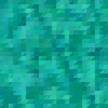 yeşil Soyut Vektör Geometrik Arkaplan. Reklam için üçgen tasarım düzeni. Mozaik biçim