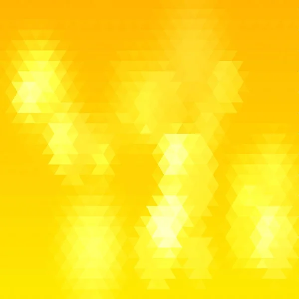 Fondo Amarillo Abstracto Triángulos Diseño Vectorial — Vector de stock