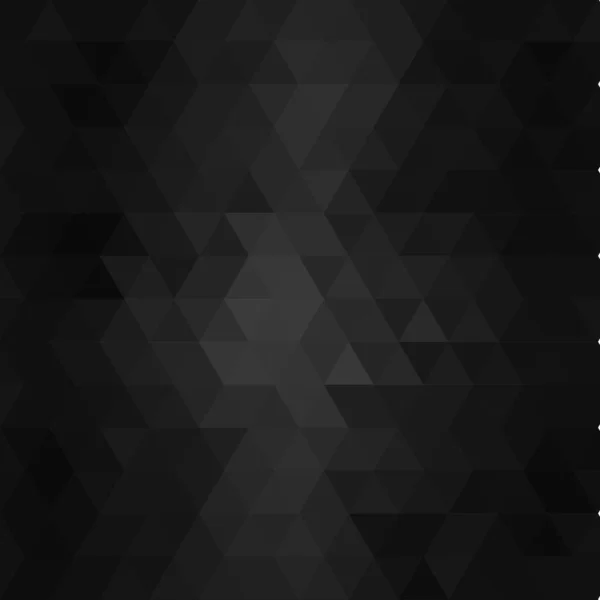 Abstracto Triángulo Polígono Fondo Negro Luz Sombra Vector Ilustración — Vector de stock