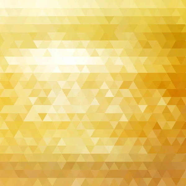 Fondo Oro Abstracto Triángulos Diseño Vectorial — Vector de stock