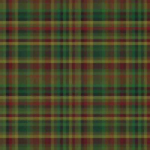 Artan Check Plaid Pattern Background Vector Green Red Textile Design — Stock Vector