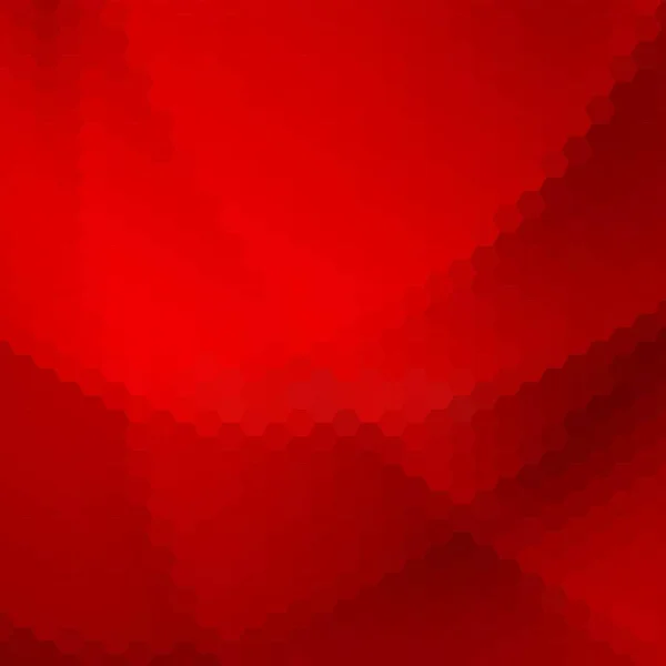 Vecteur Rouge Fond Abstrait Conception Hexagonale Style Polygonal — Image vectorielle