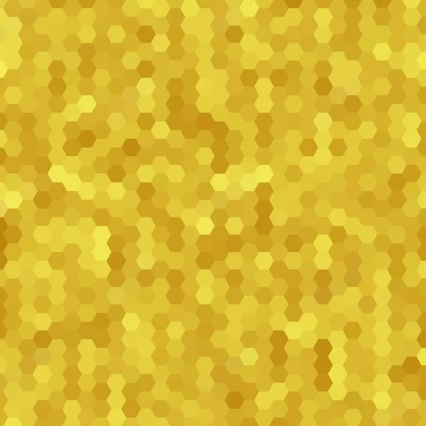 Gold Honeycomb Abstarct Hintergrund Geometrisches Muster — Stockvektor