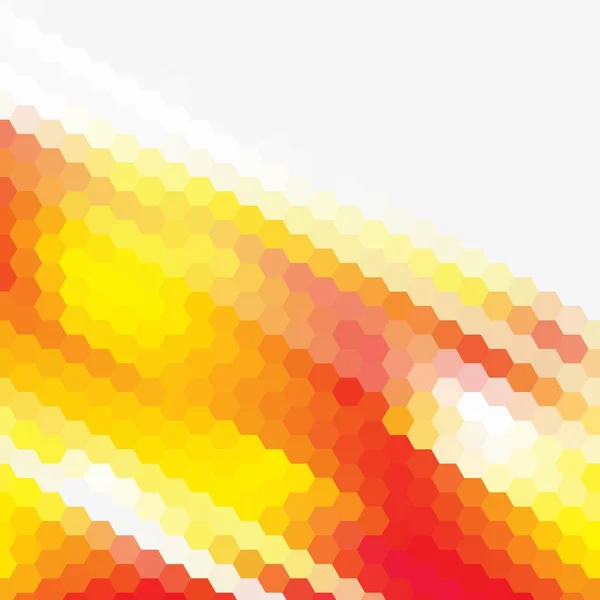 Polygon Warmes Licht Polygonaler Hex Farbverlauf Für Den Hintergrund Textur — Stockvektor