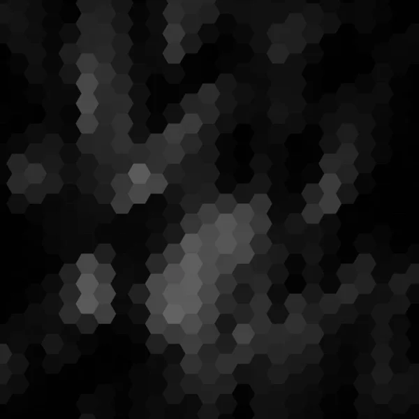 Черный Векторный Абстрактный Фон Дизайн Шестиугольника — стоковый вектор