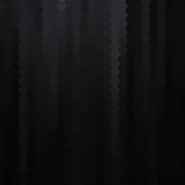 Полігональний Шестигранний Чорний Градієнт Тла Тло Текстури Векторна Ілюстрація — стоковий вектор