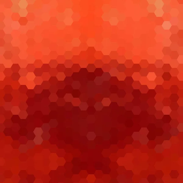 Fondo Abstracto Vector Rojo Diseño Hexágono Estilo Poligonal Mosaico — Archivo Imágenes Vectoriales