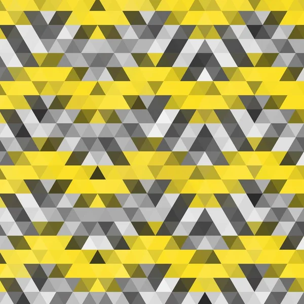 Gele Grijze Abstracte Driehoekige Achtergrond — Stockvector