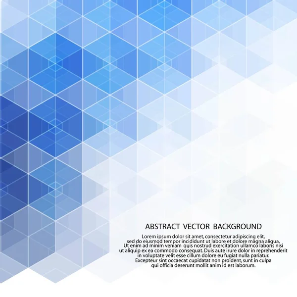 Голубой Шестиугольник Геометрический Дизайн Макет Презентации — стоковый вектор