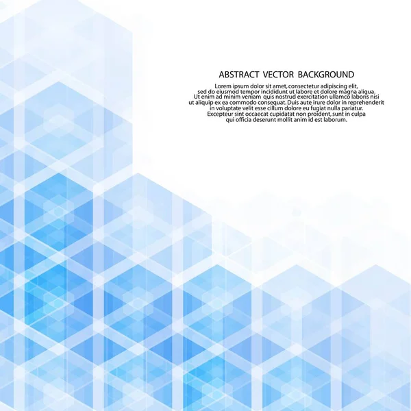 Fundo Vetor Abstrato Azul Geometric Design Estilo Poligonal Layout Para — Vetor de Stock