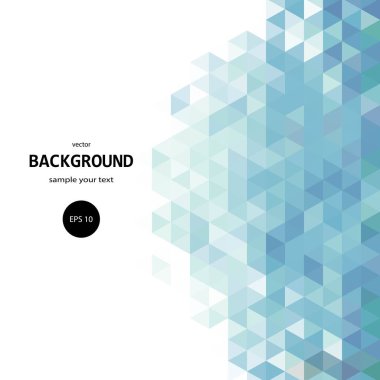 Soyut vektör arkaplanı. mavi üçgenler