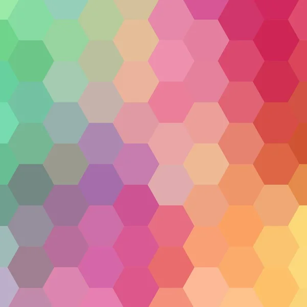 Padrão Hexagonal Colorido Moderno Fundo Abstrato — Vetor de Stock