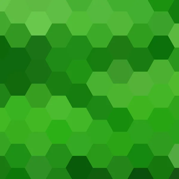 Grüner Geometrischer Hintergrund Sechseckige Bauweise Muster Für Werbung Und Präsentation — Stockvektor