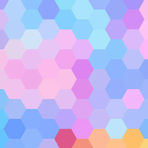 Estilo Poligonal Hexagonal Colorido Bonito Moderno — Vetor de Stock