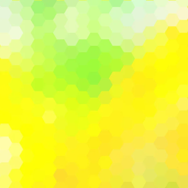 Green Yellow Hexagon Background Beautiful Layout Presentation — Stock Vector