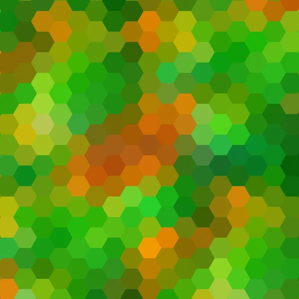 Fundo Geométrico Abstrato Verde Laranja — Vetor de Stock