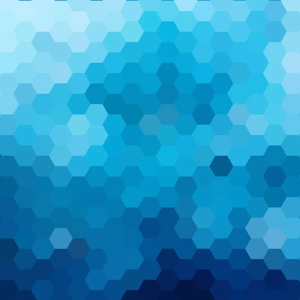 Blå Hexagon Bakgrund Geometriskt Mönster Layout För Presentation Modern Illustration — Stock vektor