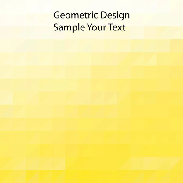 Fond Géométrique Jaune Conception Triangle — Image vectorielle