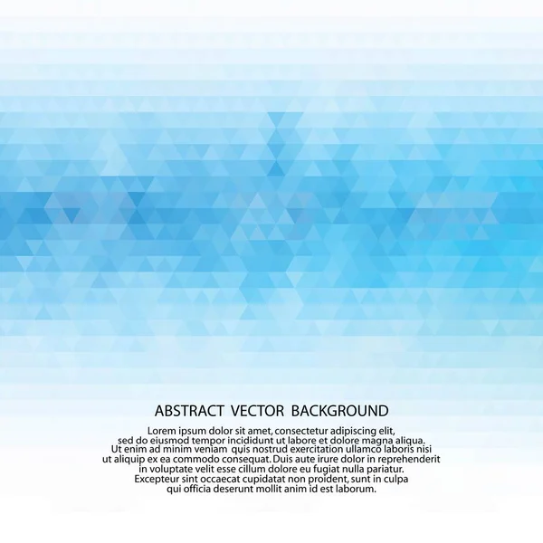 Abstraction Background Geometric Abstract Background Blue Triangle — Stock Vector