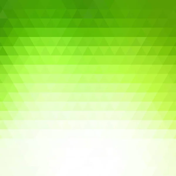 Grüner Dreieck Hintergrund Abstraktes Vektormuster — Stockvektor