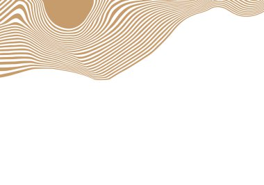 Kum Renkli Çizgilerin Rafine Op Sanat Modeli Dinamik 3D Gradyan, Kurumsal Tasarım İçin Mükemmel.