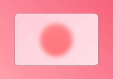 Donmuş cam efekti ve yüzen küreleri olan soyut kırmızı arkaplan.