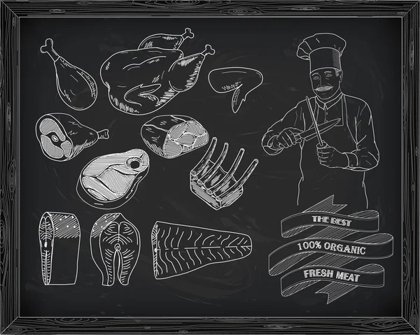 güzel sığır eti, domuz eti, kuzu eti 