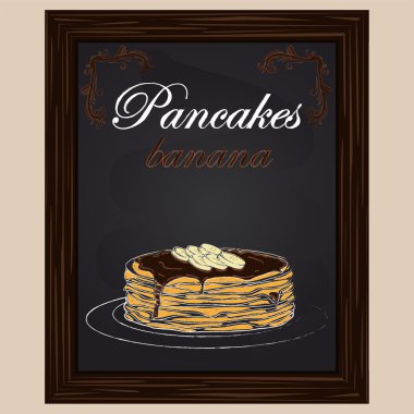 bir plaka üzerinde muz krep